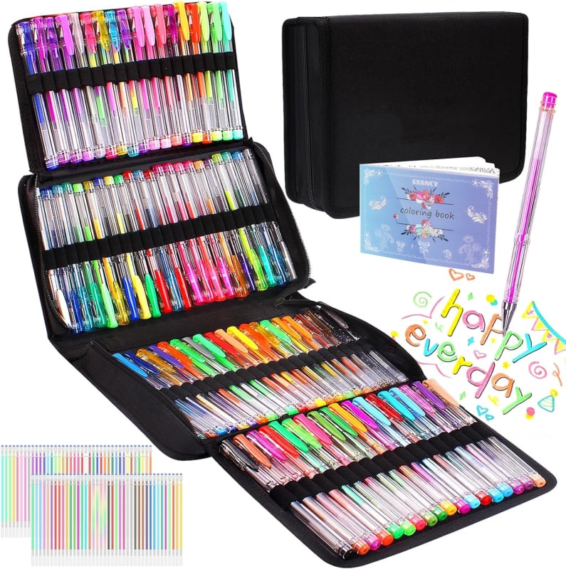 Pix cu gel color Amazon, pix cu gel, evidențiator metalic, pix cu apă, set de pixuri cu gel transfrontaliere DIY pentru bliț