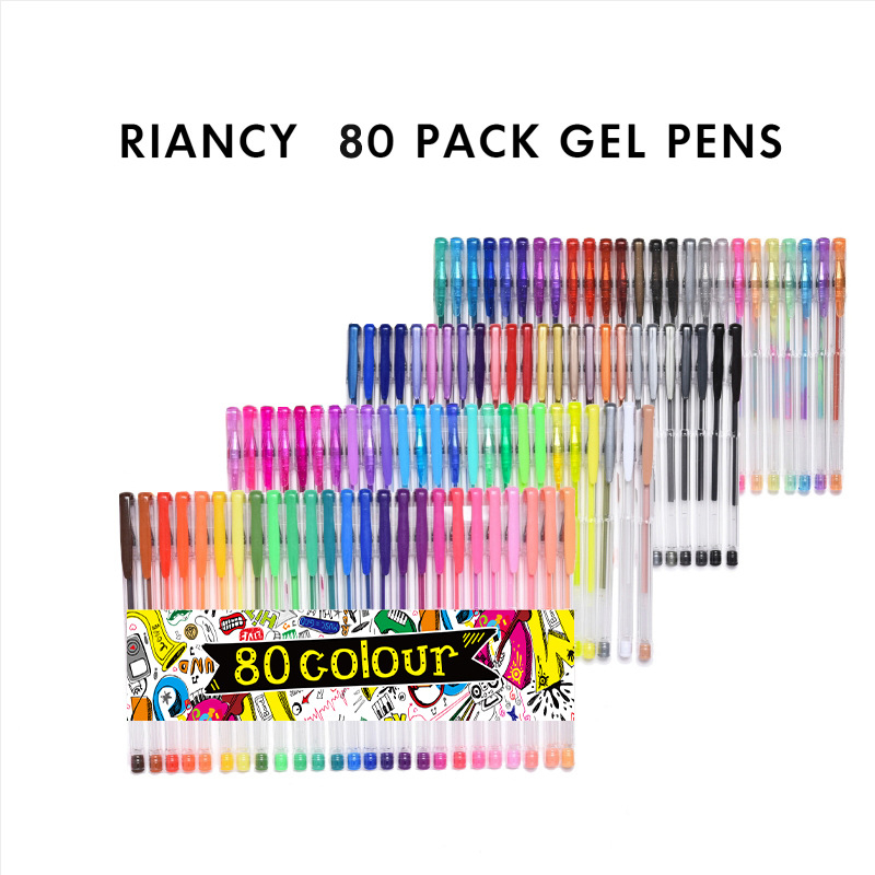 Amazoni värviline geelpliiats, geelmaaling, metallist esiletõstja, veepliiats, piiriülene geel, isetegemise välklambi komplekt