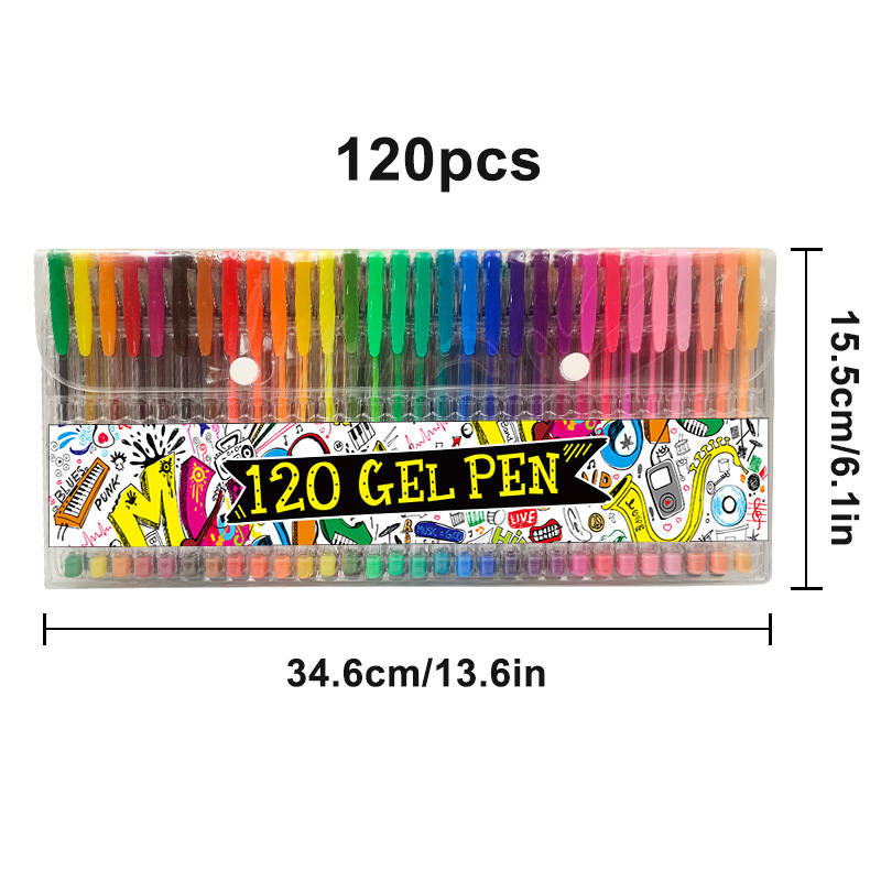 Amazoni värviline geelpliiats, geelmaaling, metallist esiletõstja, veepliiats, piiriülene geel, isetegemise välklambi komplekt