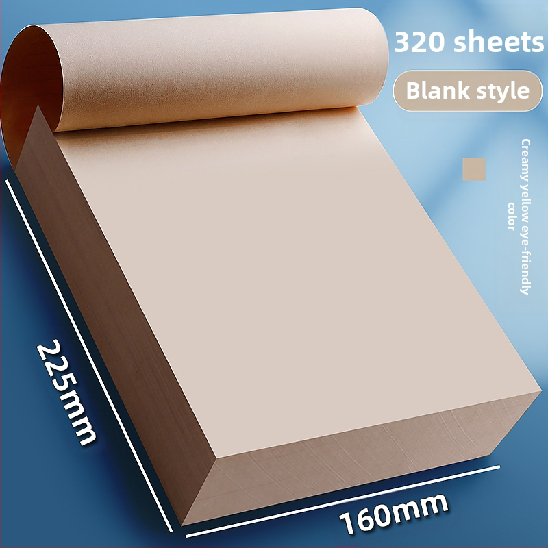 Блогър с 320 парчета чернова от сурова дървесна пулпа за студенти по приемни изпити в докторантура с празна бежова хартия за защита на очите, удебелена с математически анализ