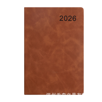 Amazon Cross-Border 2026 báránybőr ütemtervfüzet kis címkével, napi egyoldalas tervezőkönyv, éves naptár