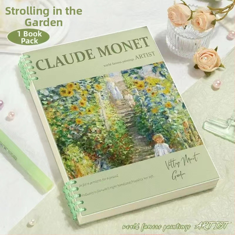 Õlimaal Kuulus maalimine Lahtised lehed raamat b5 Eemaldatav märkmik Kõrge värviväärtus Ilma spiraali näitamiseta Ringraamat Õpilase märkmik