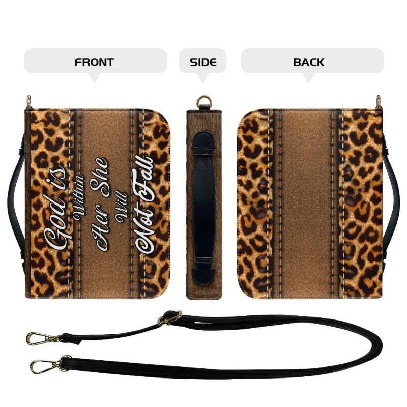 Tarpvalstybinis temu dirželis per kūną su maldos krepšiu, knygų rašikliu, žymeklių laikymui skirta Biblijos krepšiu