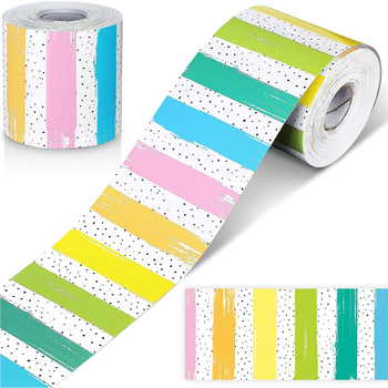 Tekercselt táblára való hirdetőtábla szegélymatricák, kézzel készített, dekoratív öntapadós matricák