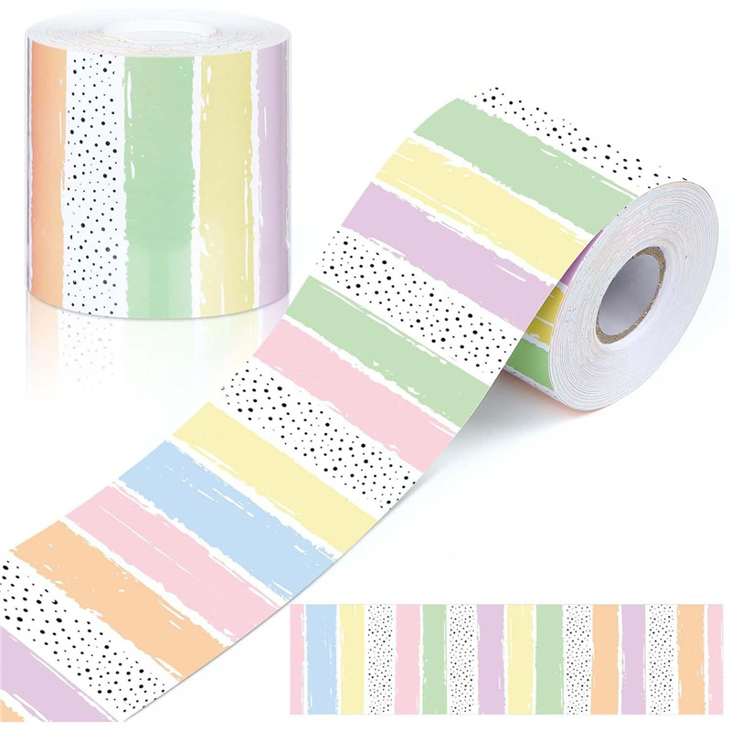 Tekercselt táblára való hirdetőtábla szegélymatricák, kézzel készített, dekoratív öntapadós matricák