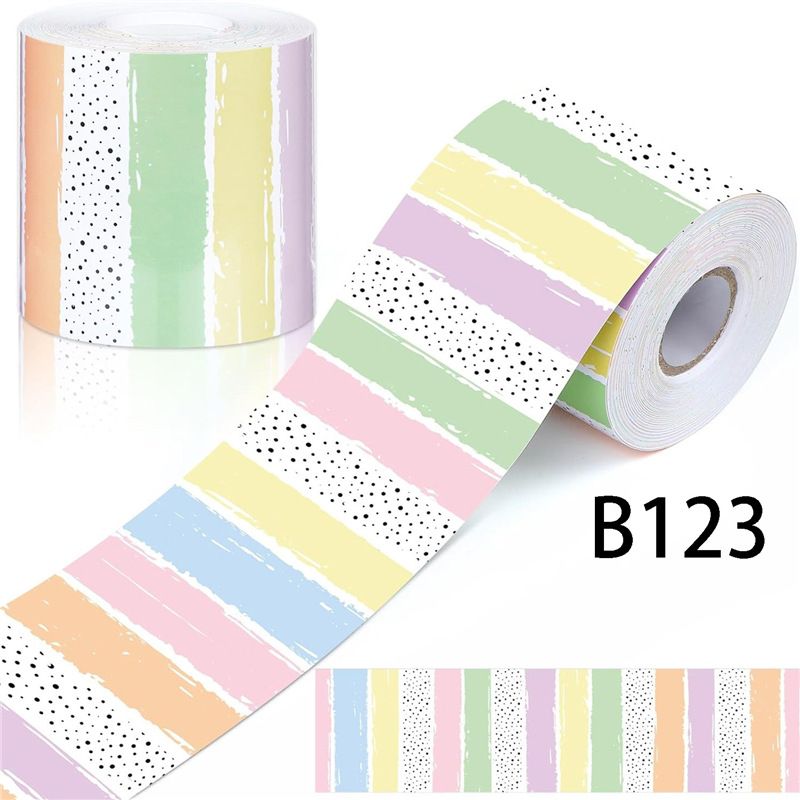 Tekercselt táblára való hirdetőtábla szegélymatricák, kézzel készített, dekoratív öntapadós matricák