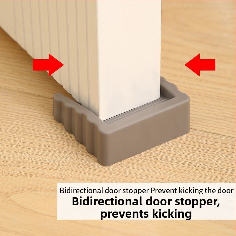 Многофункционална ветроустойчива тапа за врата, двупосочен стопер за врата, подвижна тапа за врата, против кражба, против прищипване, артефакти от ръка, без пробиване, фиксирано устройство за врата