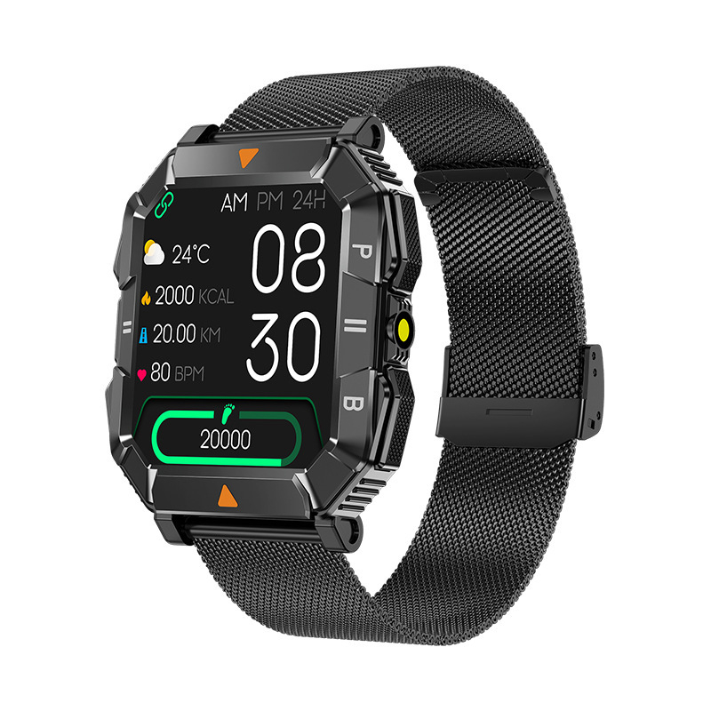 Új YK03 okosóra Bluetooth hívás zseblámpával, egészségfigyelővel, több sporttal járó okosóra