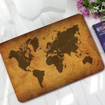 Oro pagalvės retro atspaudas, karvės odos navigacijos žemėlapio tyrimas, neslystantis kilimėlis grindų kilimėliui, patrinti žemę, pėdų kilimėlis nejuda, 360 g