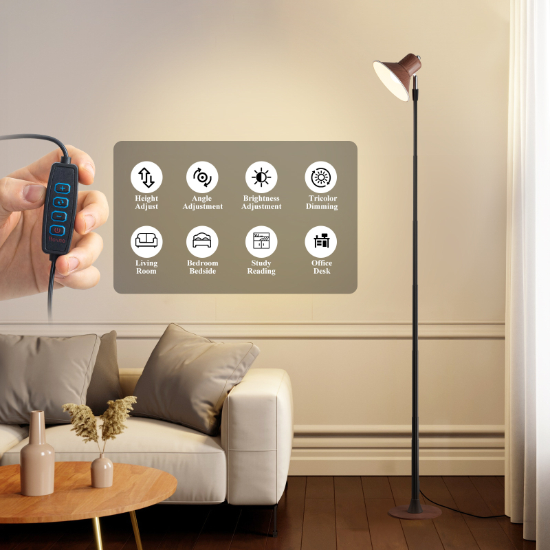 Piiriülene Amazoni kuummüügis olev sissetõmmatav põrandalamp E27 lambipesaga LED-valgusallikaga elutoa põrandalamp tehase otsemüük