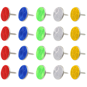 50 100 200 viievärvilist helkurnõela lameda peaga nööpnõela välistingimustes kasutatavad märgistusnööpnõelad öised liiklusmärgid