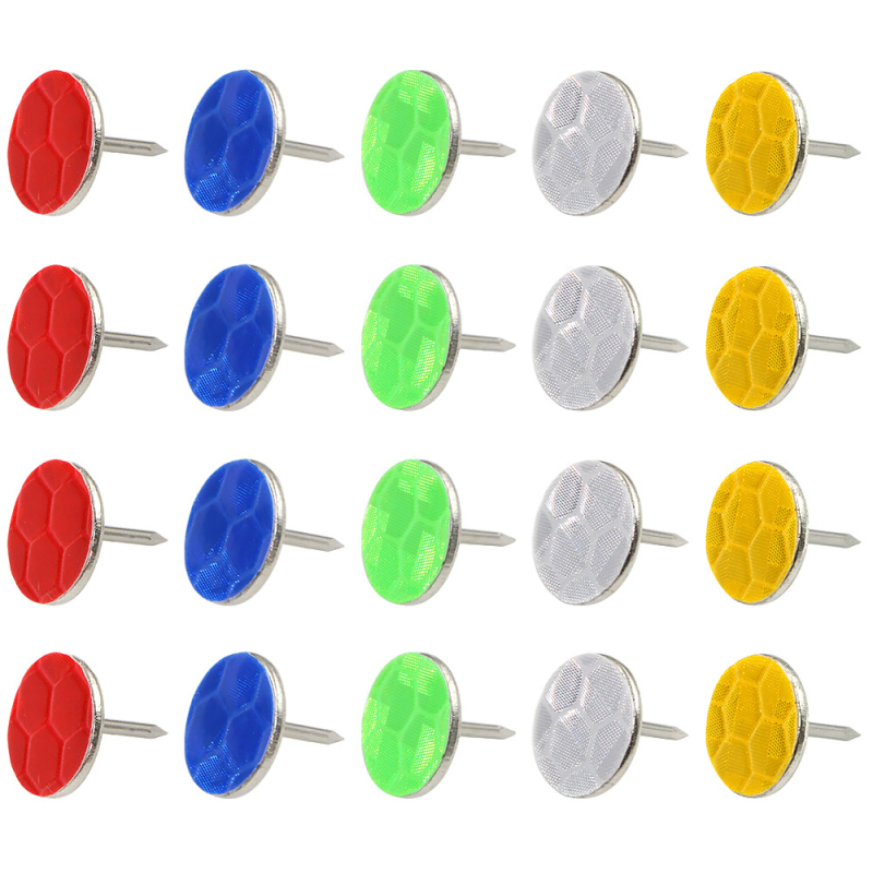 50 100 200 viievärvilist helkurnõela lameda peaga nööpnõela välistingimustes kasutatavad märgistusnööpnõelad öised liiklusmärgid