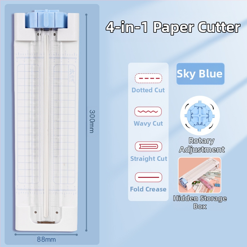Резачка за хартия „Четири в едно“, Инструмент за рязане на хартия, Експерт по рязане на хартия, Машина за рязане на хартия, Резачка за хартия, Инструмент за рязане, Креативен подарък