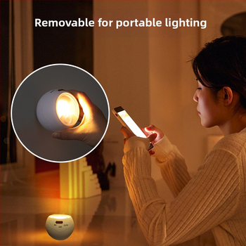 Δημοφιλές νυχτερινό φως 360 μοιρών περιστρεφόμενο φως διαδρόμου φως νυχτός διάδρομος φως αισθητήρα ανθρώπινου σώματος φως τοίχου με μαγνητικό