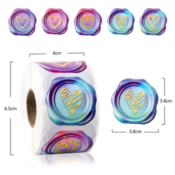 Kreatív Tűzfesték Sorozat Tekercscímke Öntapadós Címke Matrica Anyák Napja Húsvéti Szerelem Pecsét Matrica