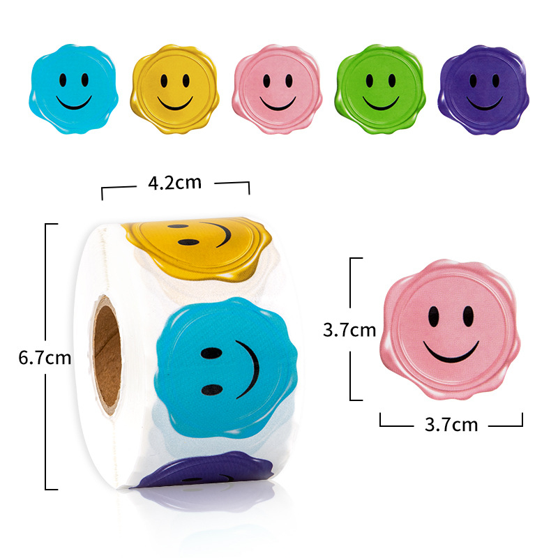 Kreatív Tűzfesték Sorozat Tekercscímke Öntapadós Címke Matrica Anyák Napja Húsvéti Szerelem Pecsét Matrica