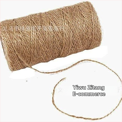 Екологично ръчно изработено ютово въже 100 м конопено въже за пакетиране Декоративно опаковъчно въже Направи си сам Ръчно изработено плетено въже за етикети