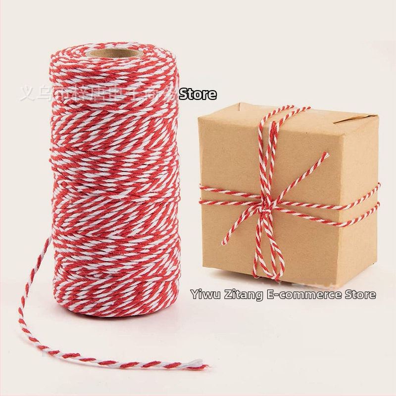 Ekologiška rankų darbo džiuto 100 m kanapių virvės rišimas, dekoratyvinė pakavimo virvė, „pasidaryk pats“ rankų darbo pintas virvės žymėjimas