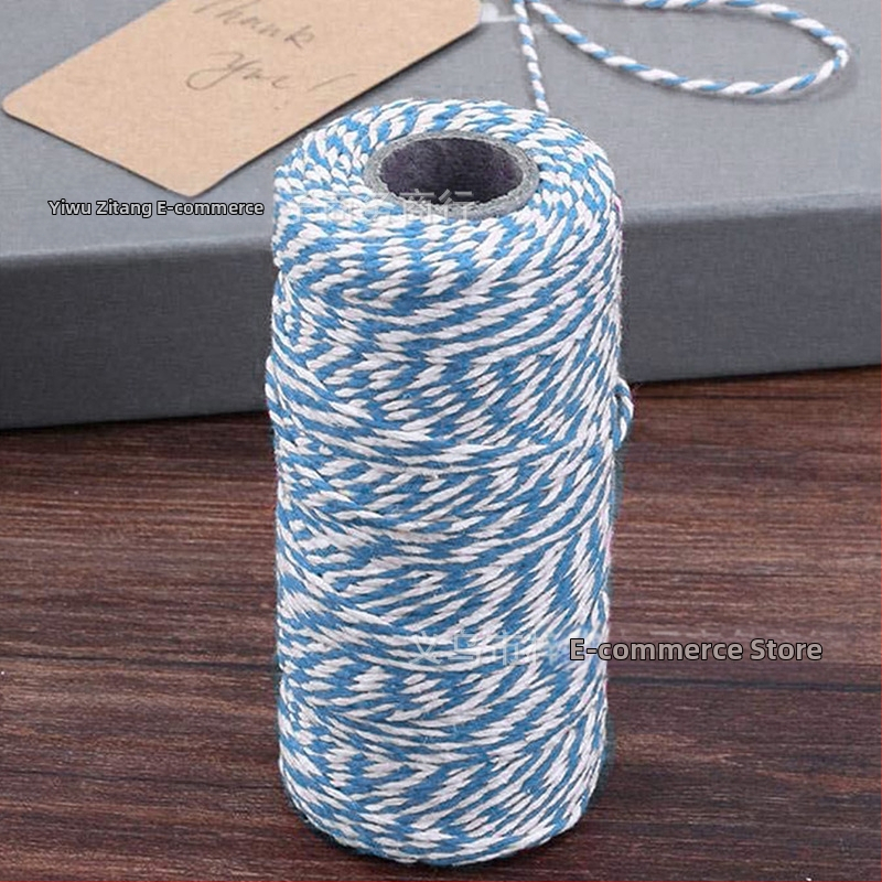 Ekologiška rankų darbo džiuto 100 m kanapių virvės rišimas, dekoratyvinė pakavimo virvė, „pasidaryk pats“ rankų darbo pintas virvės žymėjimas