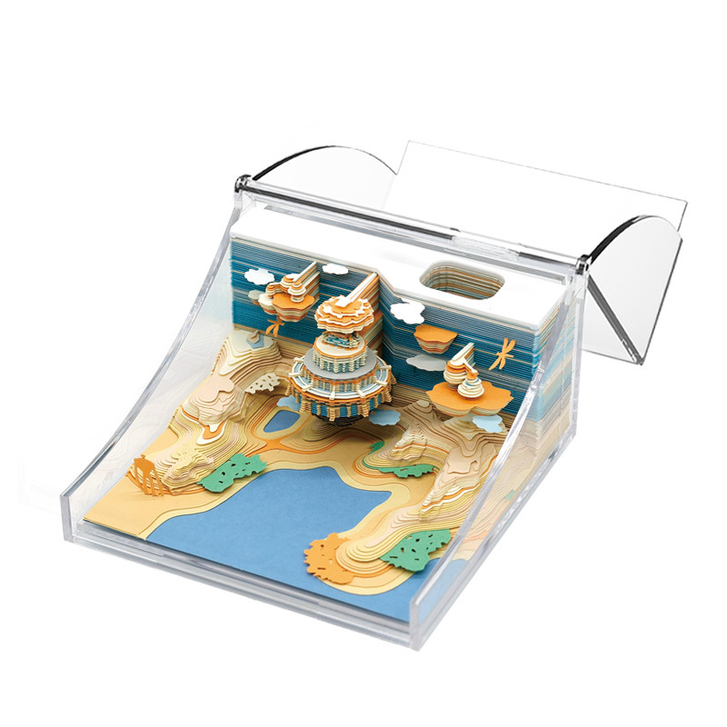 Maagiline pabermaja, klassikalised 3D märkmed, Titanic Sky City lauakaunistused, loomingulised kingitused sõpradele