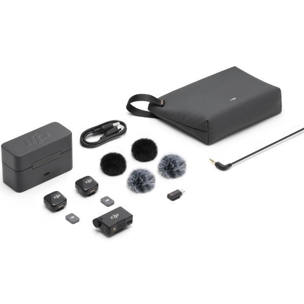 Dji Mic Mini juhtmevaba mikrofon Üks-kahele juhtmevaba reväärmikrofon Otseintervjuu Vlog