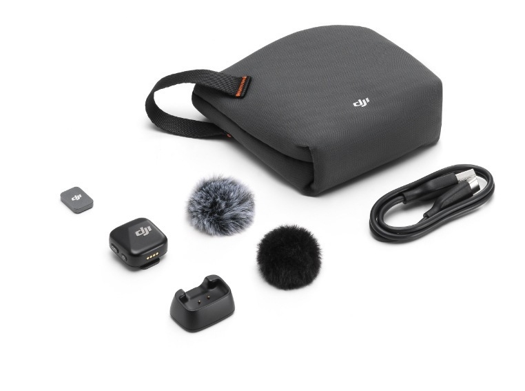 Dji Mic Mini juhtmevaba mikrofon Üks-kahele juhtmevaba reväärmikrofon Otseintervjuu Vlog