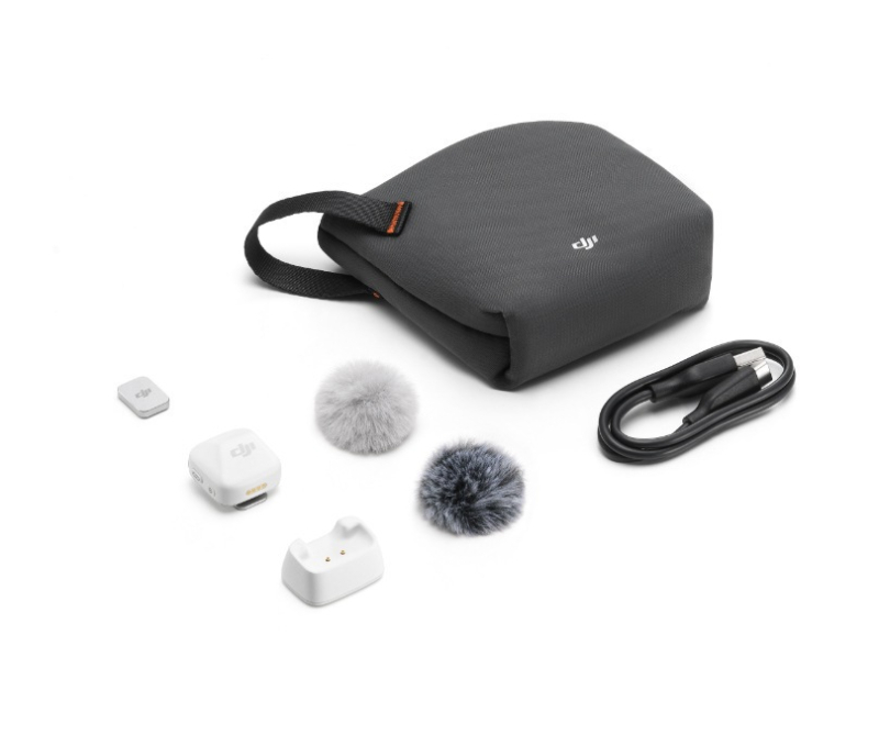 Dji Mic Mini juhtmevaba mikrofon Üks-kahele juhtmevaba reväärmikrofon Otseintervjuu Vlog