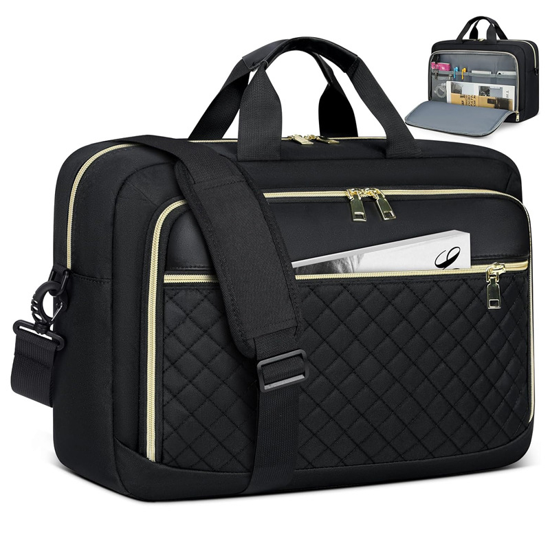 Férfi számítógépes csúcskategóriás Messenger táska 15-16"-os laptop táska, nagy értékű, nagy kapacitású, ütésálló, elegáns táska