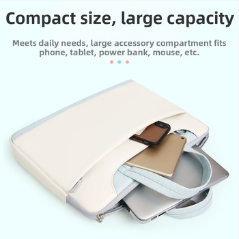 Чанта за лаптоп през рамо, усъвършенствана преносима куфарче за жени 13-15.6\