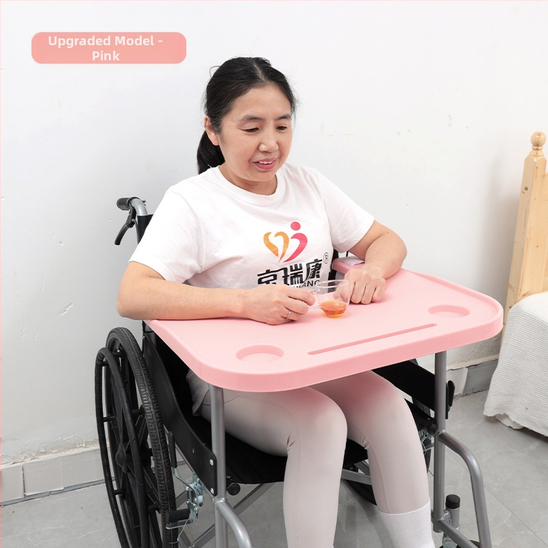 Kerekesszékes étkezőasztal, univerzális WC-szék, étkezőasztal, kerekesszék-kiegészítők, mozgáskorlátozottaknak szánt étkezőasztal, megnövelt vastagítás, ingyenes beszerelés