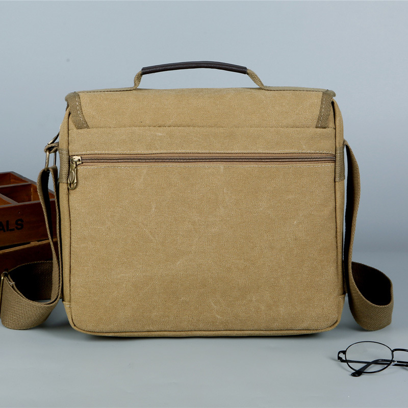 Külkereskedelmi férfi táska, közvetlen gyári tavaszi és nyári új vászon táska, férfi válltáska, divatos lezser táska, átlós táska