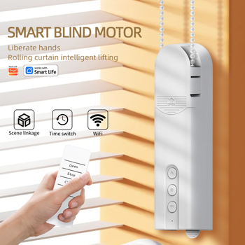 Tuya Bluetooth viedais velkamā virves aizkara motors, automātiska tālvadības pults, Wifi elektriskais rullo aizkara velkamā virves motors