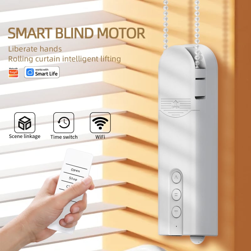 Tuya Bluetooth Smart Pull Rope Curtain Motor Автоматичен Wifi Дистанционно Управление Електрически Ролетен Мотор за Завеси с Въже