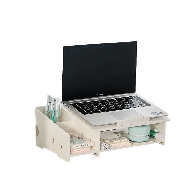 Számítógép-emelvény kollégiumi laptop monitor asztali tárolóállvány irodai íróasztal fa szervező ins