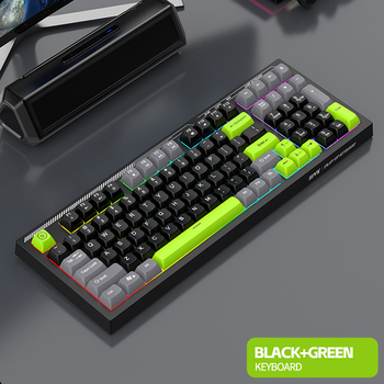 Žaidimo šviečianti klaviatūra su laidine RGB pele, pritaikyta 3 spalvų derinimui, žaidimo klaviatūra su pele, tinka tarpvalstybinei el. prekybai