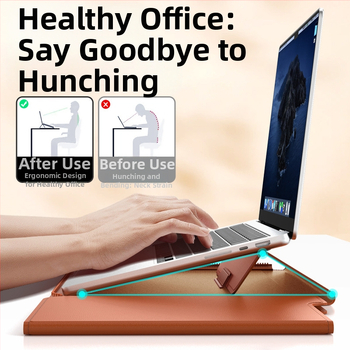 Daugiafunkcis vidinis nešiojamojo kompiuterio krepšys 14 colių su stovo apsauginiu dangteliu 15,3 m²/3 užtrauktuku, kompiuterio laikymo krepšys, sandėlyje