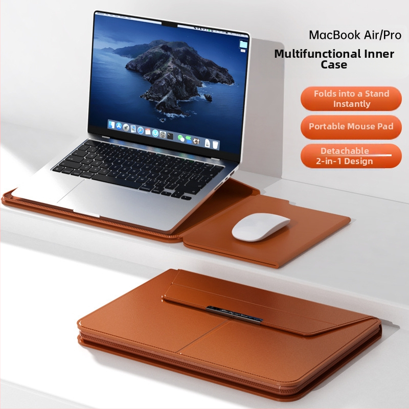 Geantă interioară multifuncțională pentru laptop de 14 inch cu suport, husă de protecție, 15,3 m²/3 cu fermoar, geantă de depozitare pentru computer în stoc