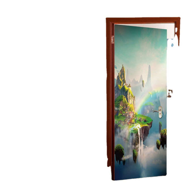 Forró tenger Lakástextil Új Kereskedelmi Új Termék Szimuláció Kreatív Matrica Ajtómatrica Öntapadós Dekoratív Matrica Hálószoba Nappali Ajtómatrica Falmatrica