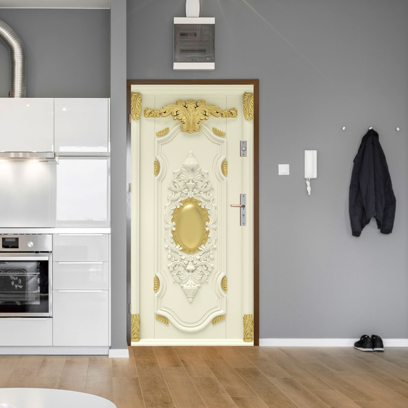 Forró tenger Lakástextil Új Kereskedelmi Új Termék Szimuláció Kreatív Matrica Ajtómatrica Öntapadós Dekoratív Matrica Hálószoba Nappali Ajtómatrica Falmatrica