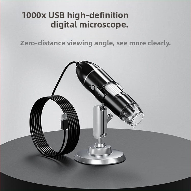 Gamyklinis didmeninis HD 1600 kartų USB trijų viename skaitmeninis mikroskopas HD elektroninis mikroskopas