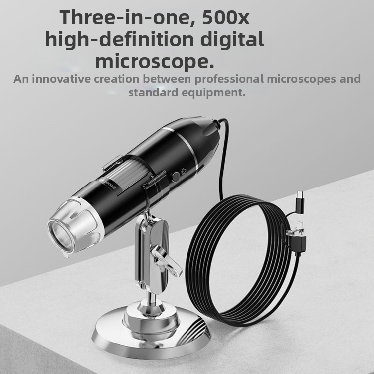 Gamyklinis didmeninis HD 1600 kartų USB trijų viename skaitmeninis mikroskopas HD elektroninis mikroskopas