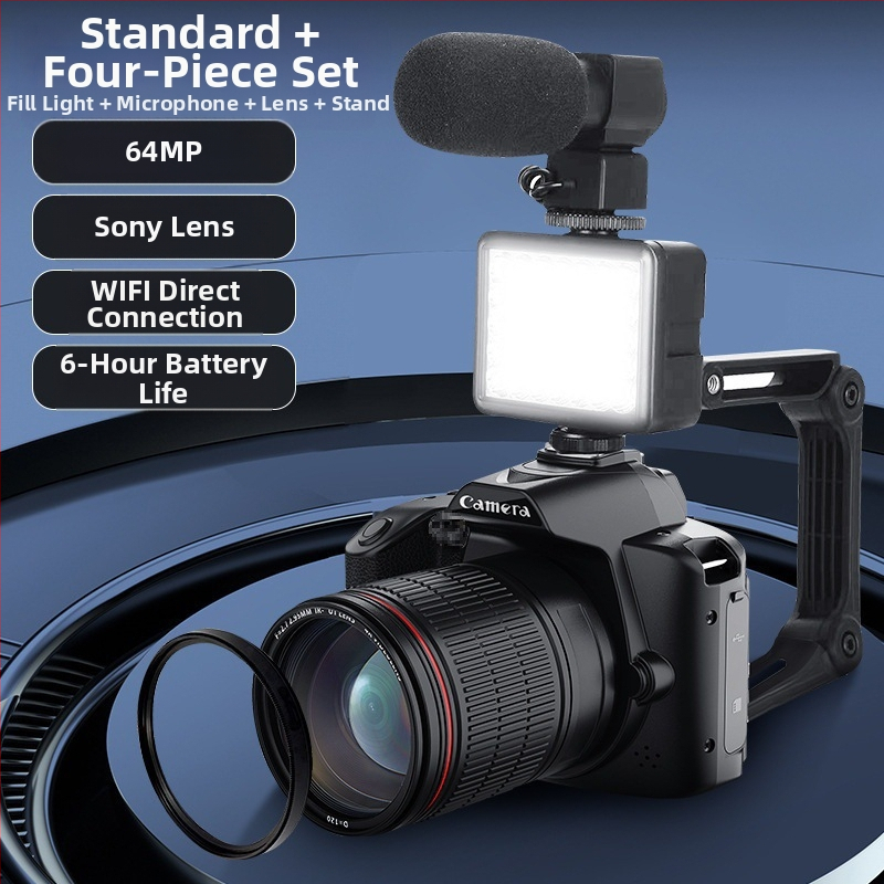 HD első és hátlapi dupla kamera, belépő szintű, retró, mikro, egypontos digitális kamera, diákoknak, utazóknak