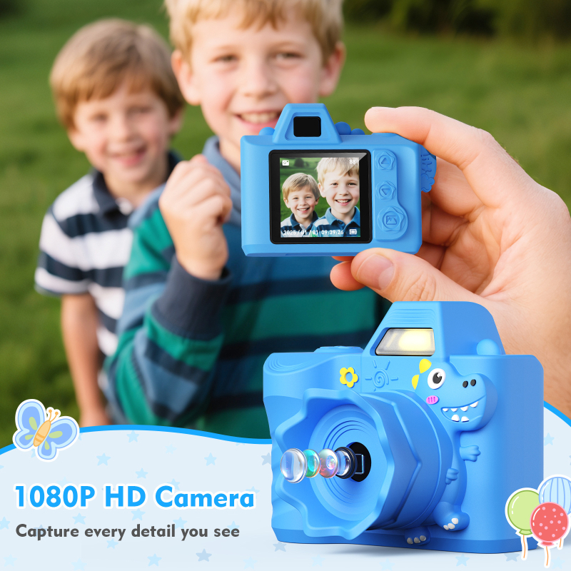 Vaikų fotoaparatas Mini nauja vienaragio forma gali fotografuoti ir filmuoti, įskaitant 64 g atviruką gimtadienio vaikų dienos dovanai