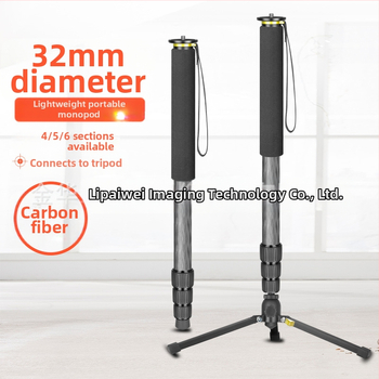 Rūpnīcas tiešās pārdošanas neitrāls stāvošs video 32. sērijas oglekļa šķiedras viegls monopoda fotografēšanas foto oglekļa pārnēsājams statīvs