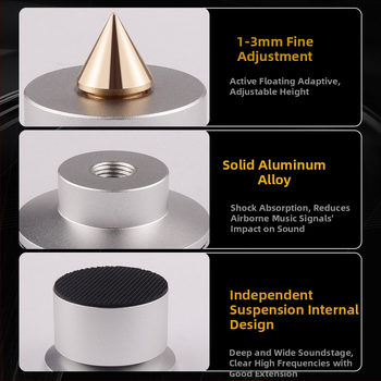 Kõlari põrutuskindel jalaküünte võimendi kettaseade amortisaator CD-seade raamaturiiuli kasti jalapadi põrandaaudio subwooferi põrutuskindel padi