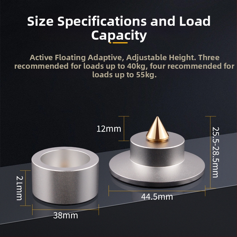 Kõlari põrutuskindel jalaküünte võimendi kettaseade amortisaator CD-seade raamaturiiuli kasti jalapadi põrandaaudio subwooferi põrutuskindel padi