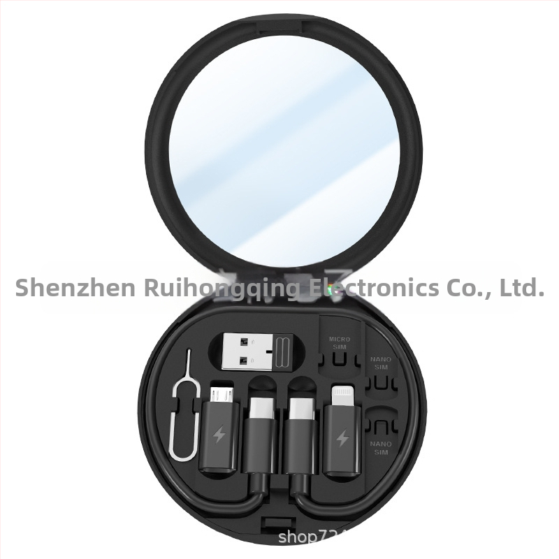 Nešiojama daugiafunkcinė duomenų saugojimo dėžutė, 60 W, ištraukiamas adapteris „nuo vieno iki trijų“, greito įkrovimo laidas