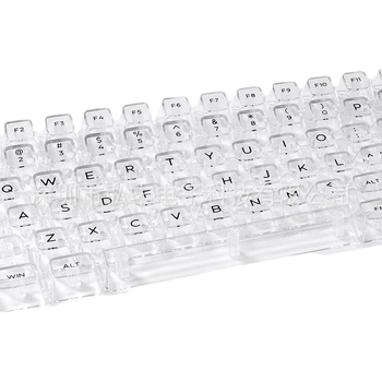 OEM-i ülimagnetilised teljeklahvid, läbipaistev kristall-arvuti mehaaniline universaalne täiskomplekt väike numbriklahvistik RGB RGB valgusefekt