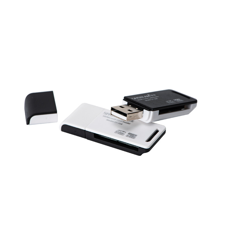 Multifunktsionaalne 2-in-1 3.0 kiire kaardilugeja, mis toetab TF/SD-kaarti, sobib kaamera, arvuti, auto, sülearvuti jaoks