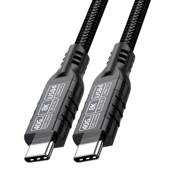 USB4 duomenų kabelis, Ctoc40G tipo, perdavimo 8K ekrano projektavimo kabelis, suderinamas su USB3.2 20G / „Thunderbolt“, 4 linijomis, 240